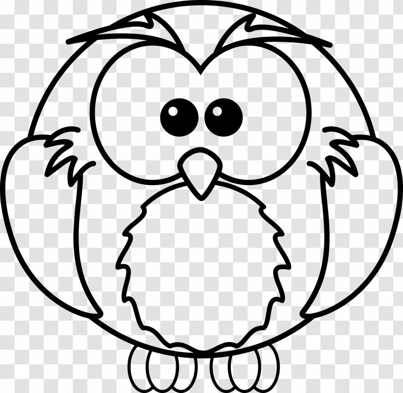Baby Owls Coloring Book Pages For Kids Adult - Flower - Snowy Animals Cliparts Transparent PNG