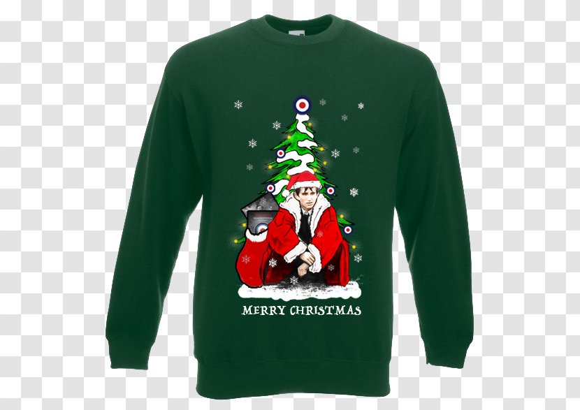 Long-sleeved T-shirt Santa Claus Hoodie Christmas Ornament - Longsleeved Tshirt - Jumper Transparent PNG
