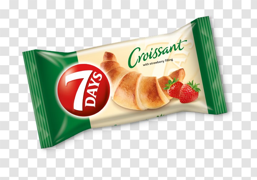 Croissant Swiss Roll Stuffing Cream Kifli - Cocoa Bean - Strawberry Transparent PNG