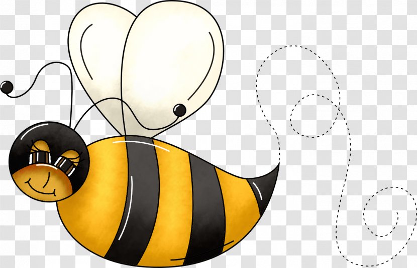 Insect Honey Bee Butterfly Pollinator - Cartoon Transparent PNG