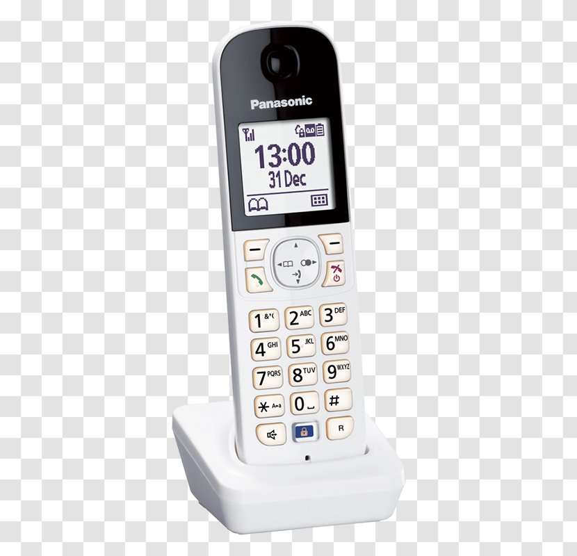Cordless Handset Telephone Digital Enhanced Telecommunications Panasonic - Electronics - How Fast Is A Kx 80 Transparent PNG