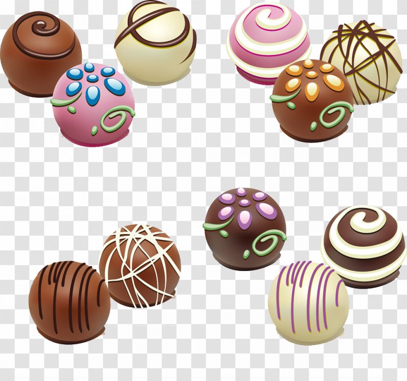 Chocolate Truffle Balls Bar White Clip Art - Photography - Colored Cartoon Transparent PNG