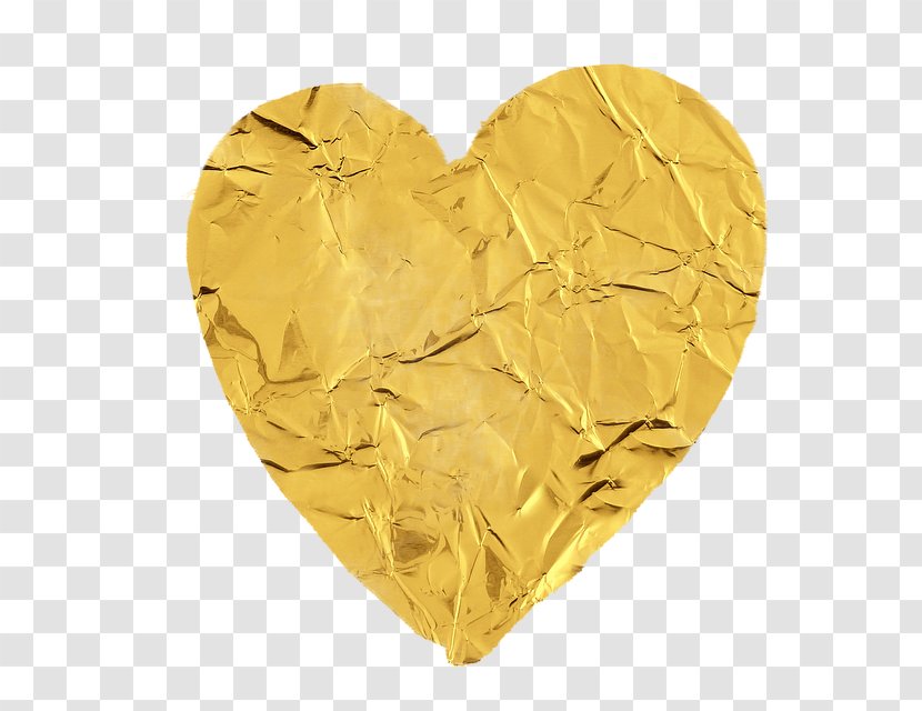 Gold Love Heart Silver Transparent PNG