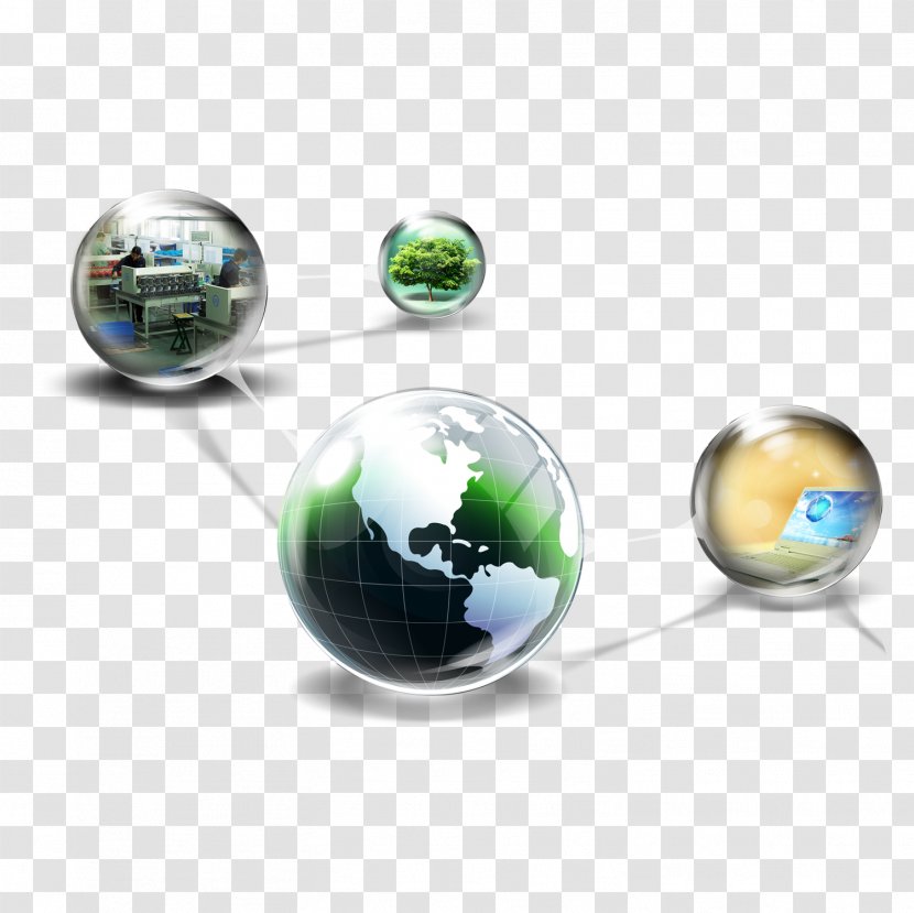 Technology Sphere Geometry Science - Globe - Modern Transparent PNG
