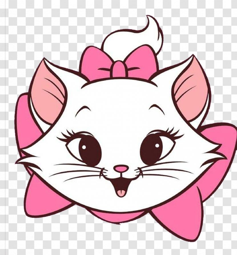 Cartoon Clip Art - Watercolor - Cute Cat Head Transparent PNG