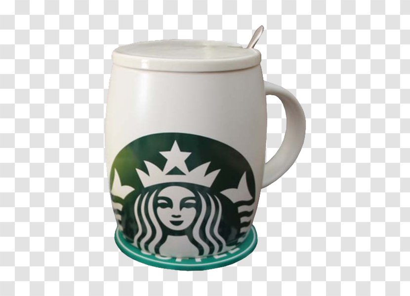 Coffee Tea Starbucks Cafe Breakfast - Drink - With Coasters And Spoons Transparent PNG