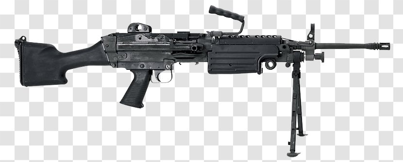 M249 Light Machine Gun Squad Automatic Weapon FN Herstal Firearm - Silhouette Transparent PNG
