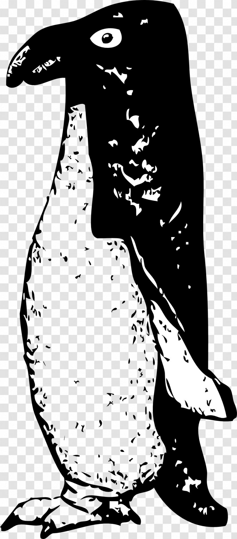 Penguin Clip Art - Black And White Transparent PNG