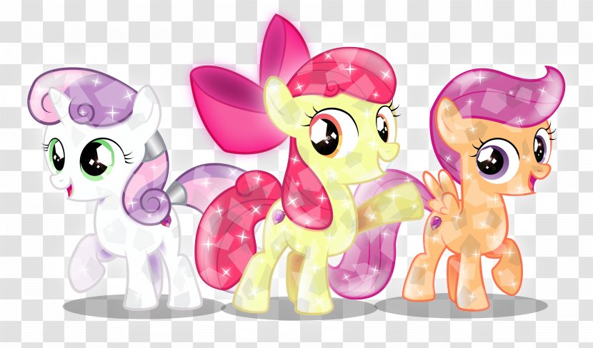Pony Pinkie Pie Apple Bloom Applejack Cutie Mark Crusaders - Flower - Watercolor Transparent PNG