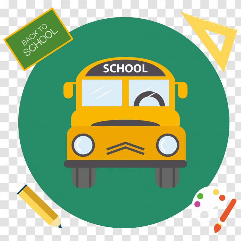 School Photography Illustration - Education - Vector Bus Transparent PNG