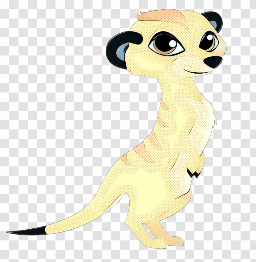 Clip Art Dog Meerkat Drawing - Yellow - Animation Transparent PNG
