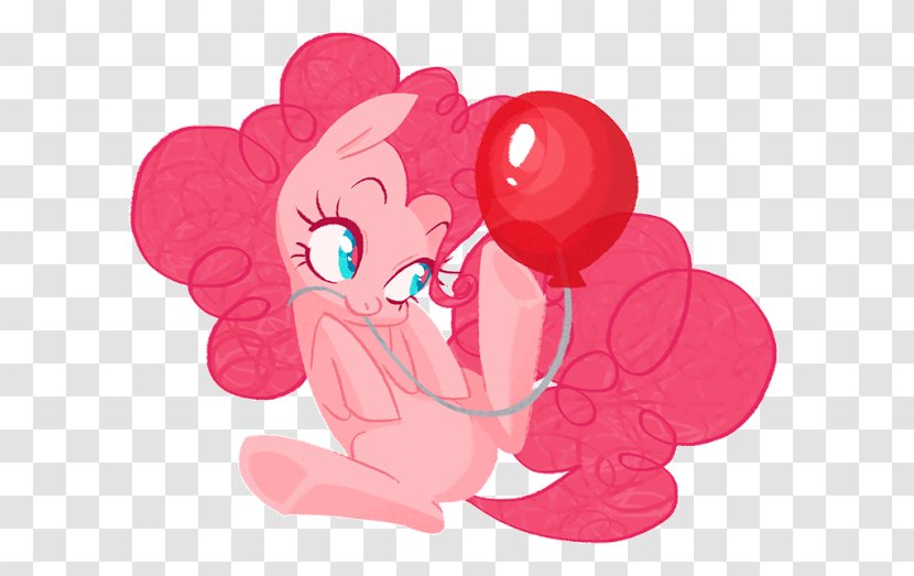 Pinkie Pie Pony Twilight Sparkle Rainbow Dash Rarity - Heart - My Little Transparent PNG