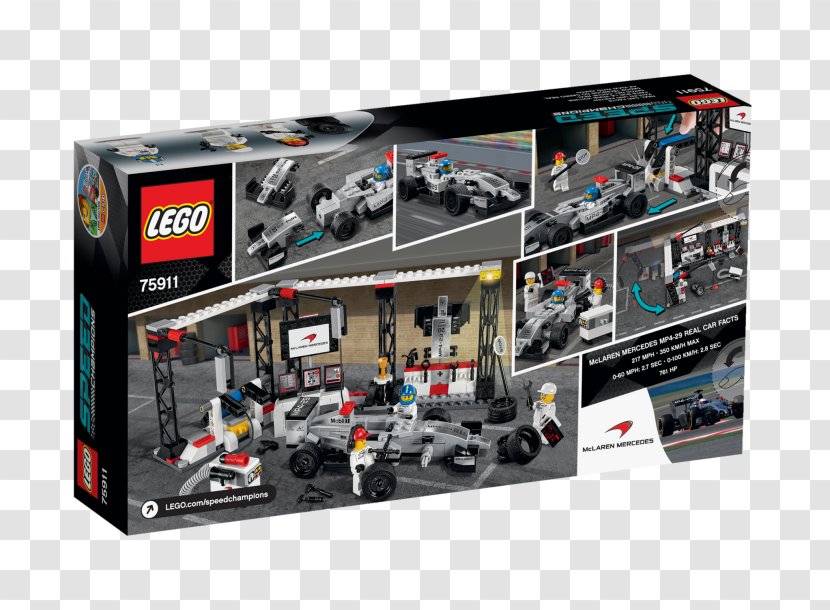LEGO 75911 Speed Champions McLaren Mercedes Pit Stop Mercedes-Benz SLR - Mclaren - Benz Transparent PNG