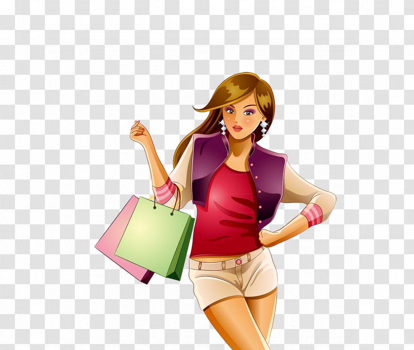 Shopping Stock Photography Bag Illustration - Frame - Woman Transparent PNG
