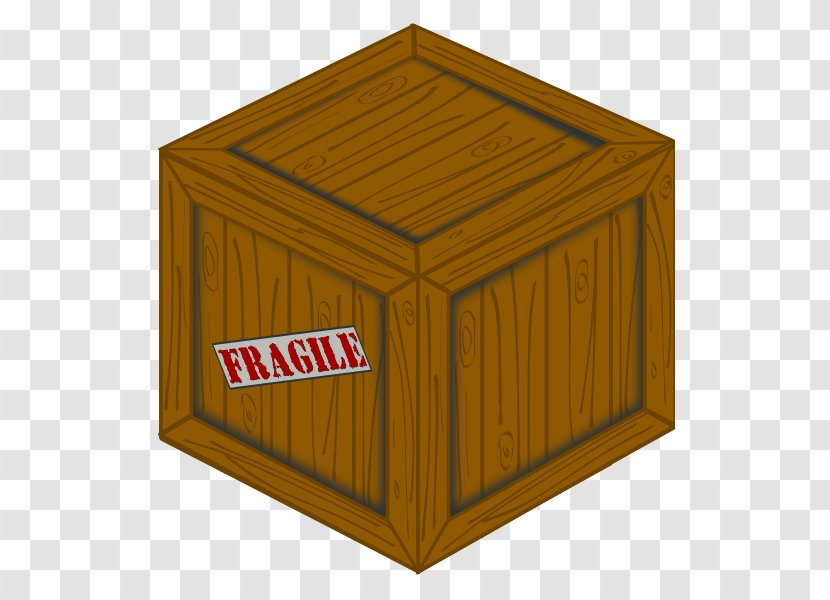 Wooden Box Paper Crate - Cartoon Transparent PNG