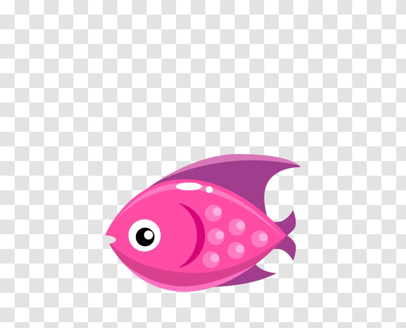 Illustration - Pink - Cartoon Fish Transparent PNG