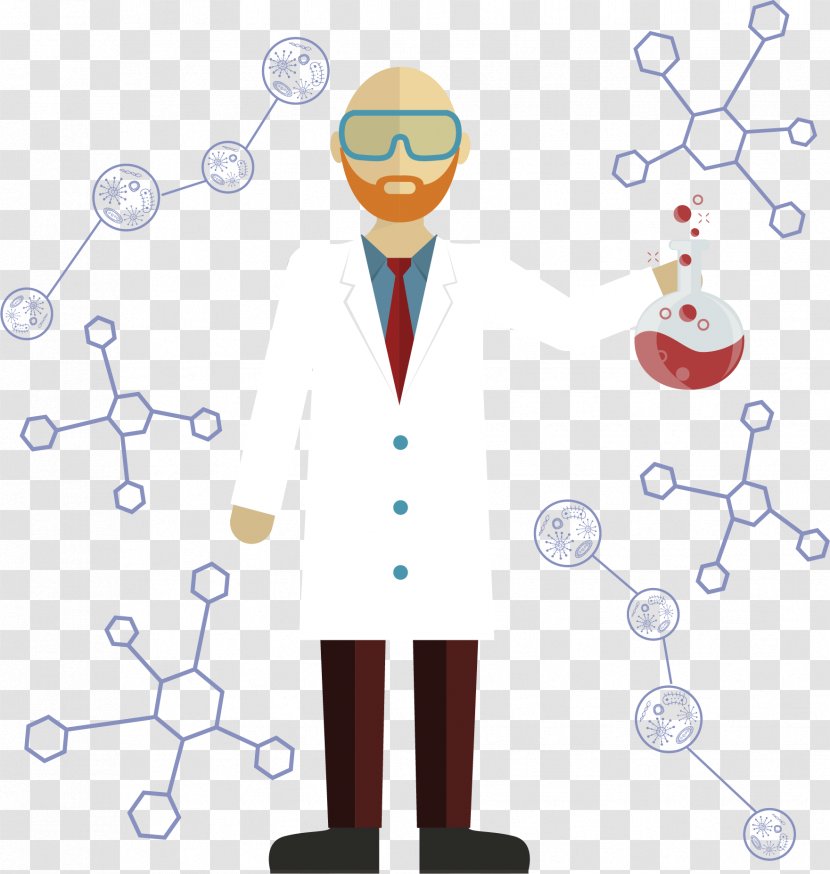 White Coat Experiment - Silhouette - Scientists Transparent PNG