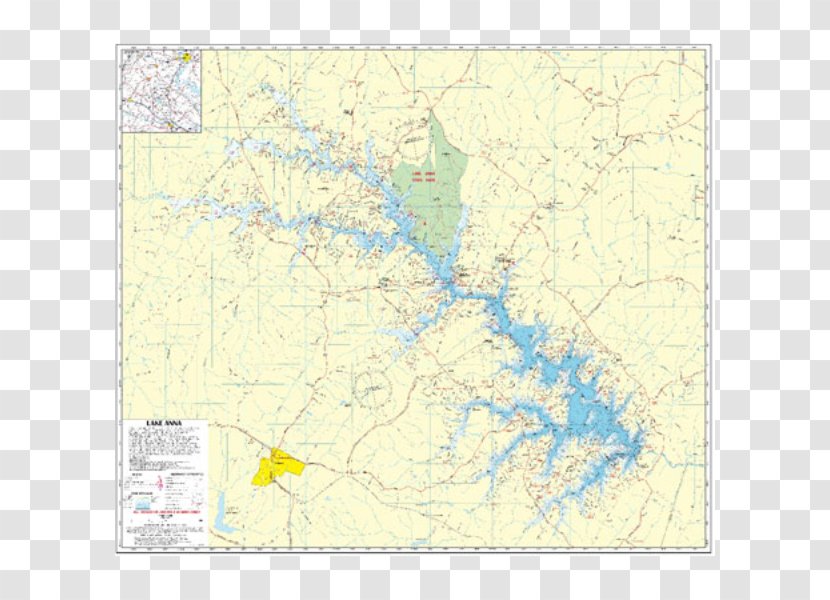 Atlas Lake Anna Map Line Transparent PNG