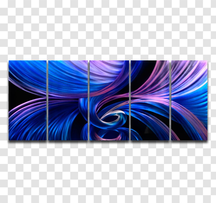 Blue Twist And Flow Purple Dye Magma - Metal Transparent PNG