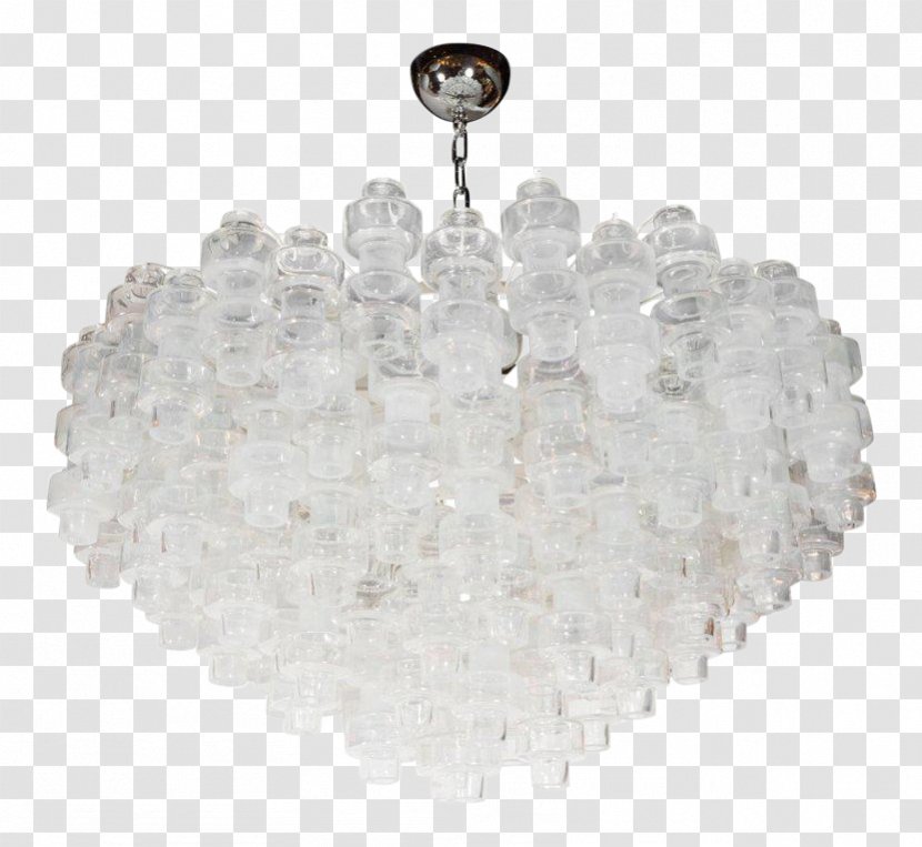 Chandelier Murano Glass Crystal - Iridescence Transparent PNG