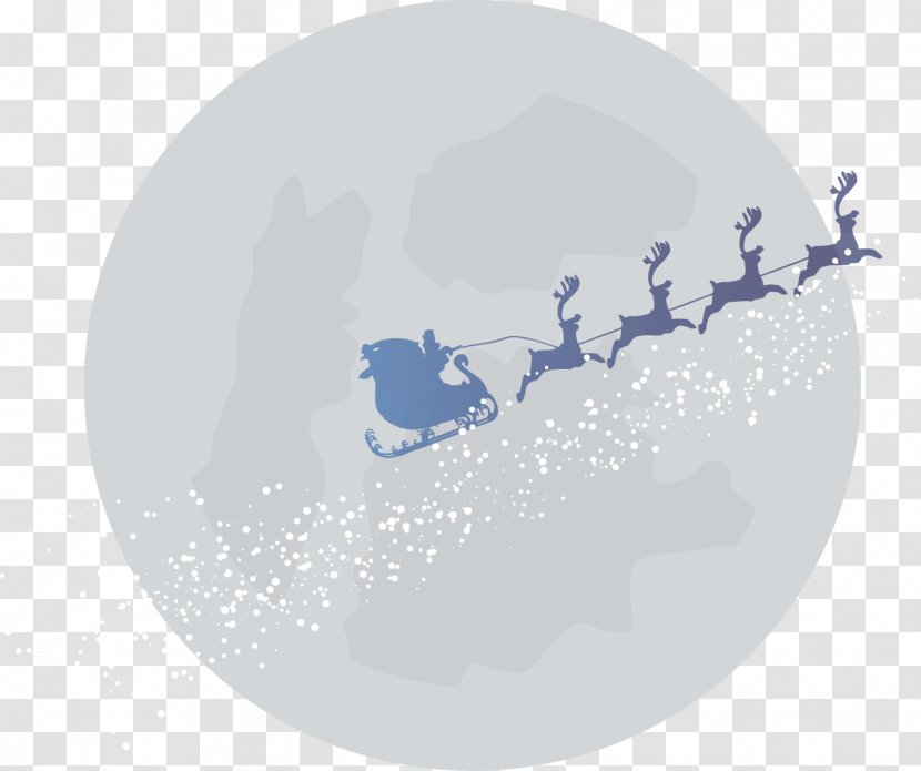 Santa Clauss Reindeer Sled Christmas - Pxe8re Davids Deer - Vector Hand-painted Sleigh Driving Elk Transparent PNG