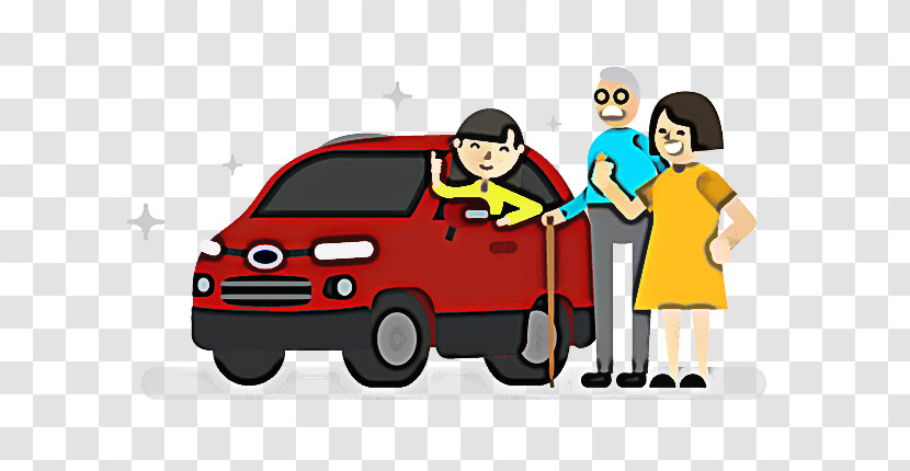 Cartoon People Vehicle Vehicle Door Social Group Transparent PNG