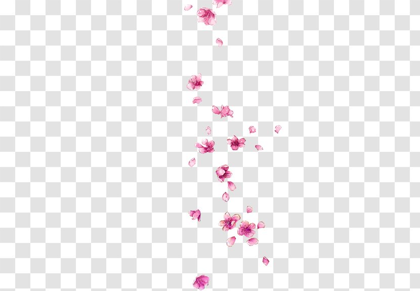 Petal Download Flower - Textile - Falling Plum Transparent PNG