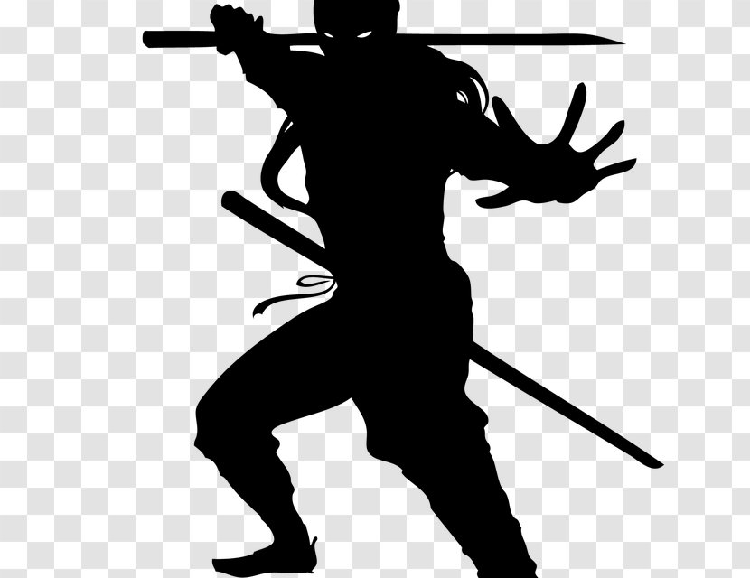Shadow Of The Ninja Ninjutsu Martial Arts - Black And White Transparent PNG