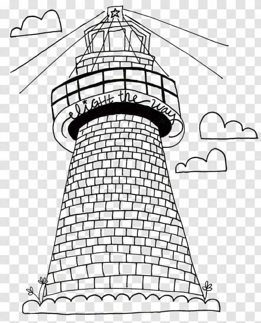 Drawing Lighthouse Coloring Book - Light Transparent PNG