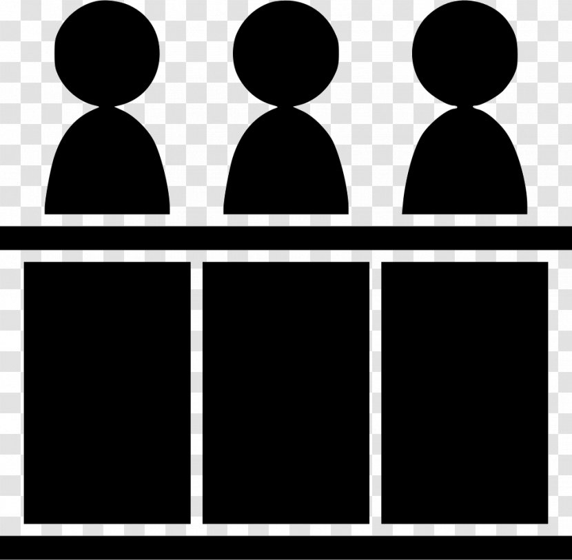 Judge Judicial Panel Court Lawyer Advocate - Black And White Transparent PNG
