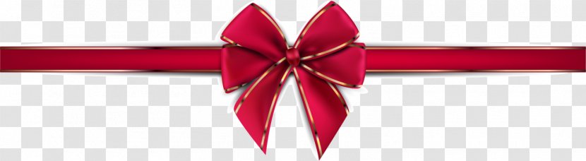 Red Ribbon - Little Fresh Bow Tie Transparent PNG