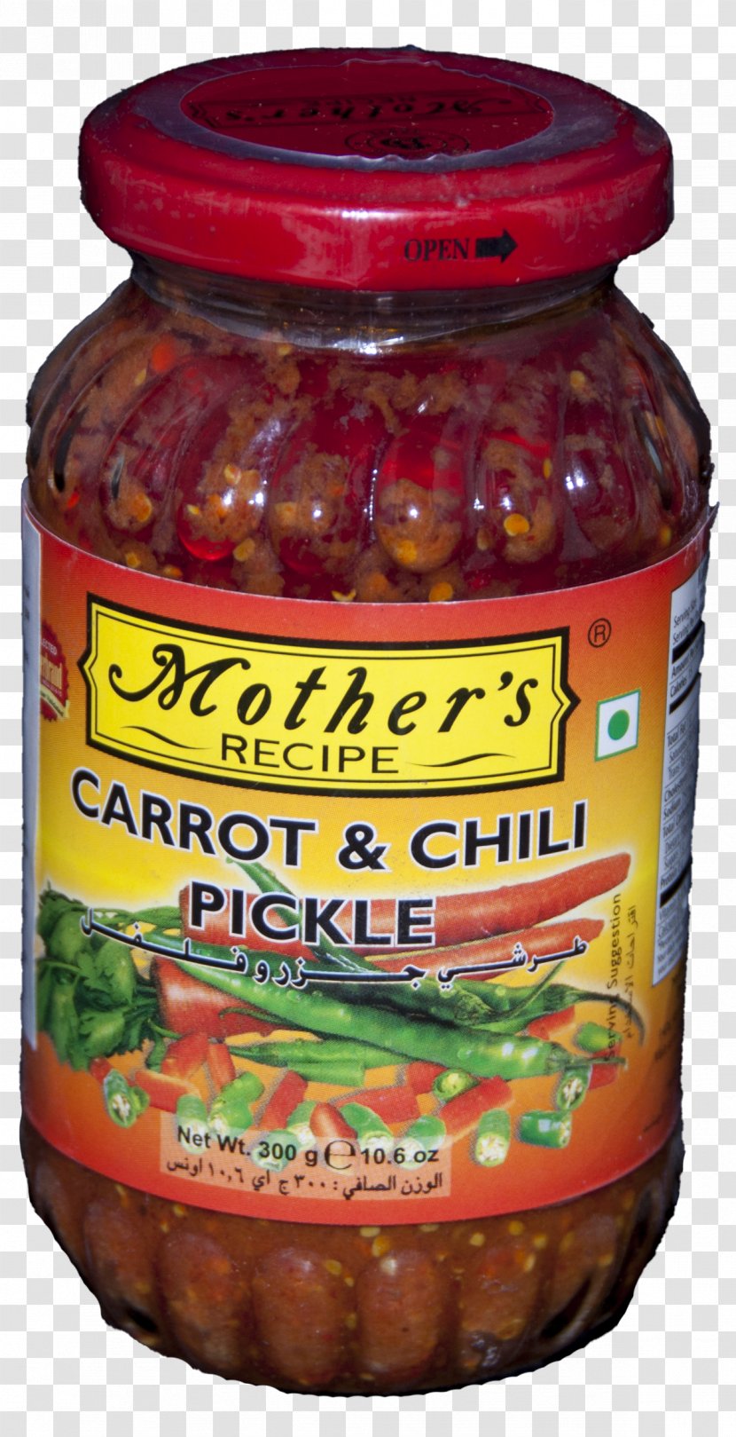 Achaar Paste Pickling Can Relish - Garlic - Carrot CHILLI Transparent PNG
