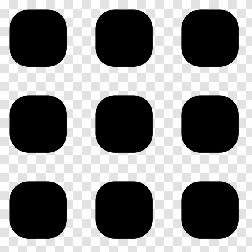 Grid - Black And White - Vector Transparent PNG