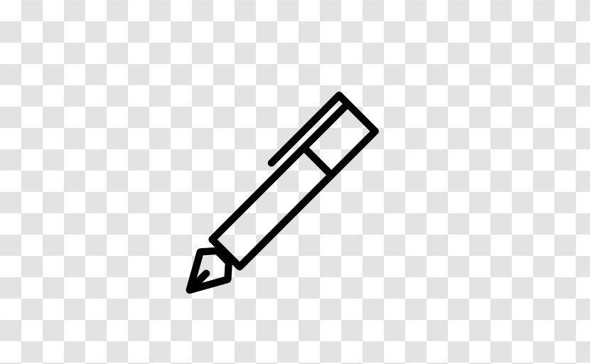 Drawing Pencil Clip Art - Black And White - Fountain Pen Transparent PNG