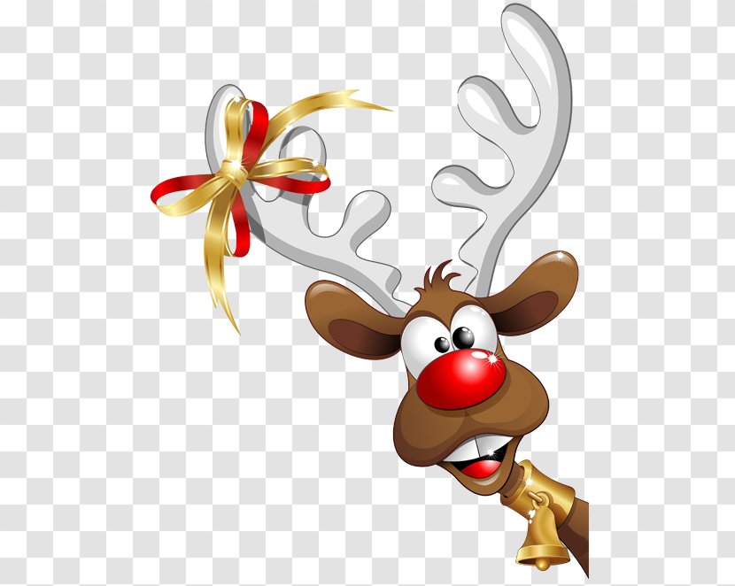Reindeer Rudolph Santa Claus Christmas Clip Art - Deer Hunting Transparent PNG