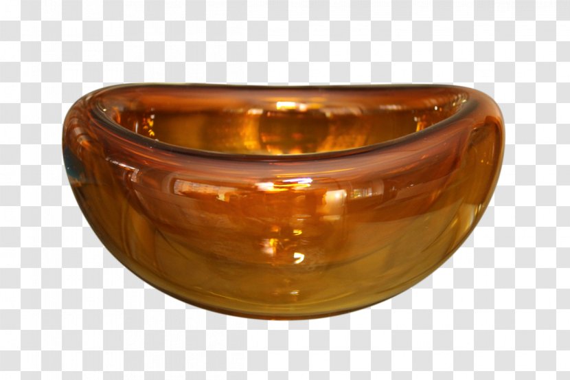 Bowl Glass Caramel Color Amber - Tableware - Bamboo Transparent PNG