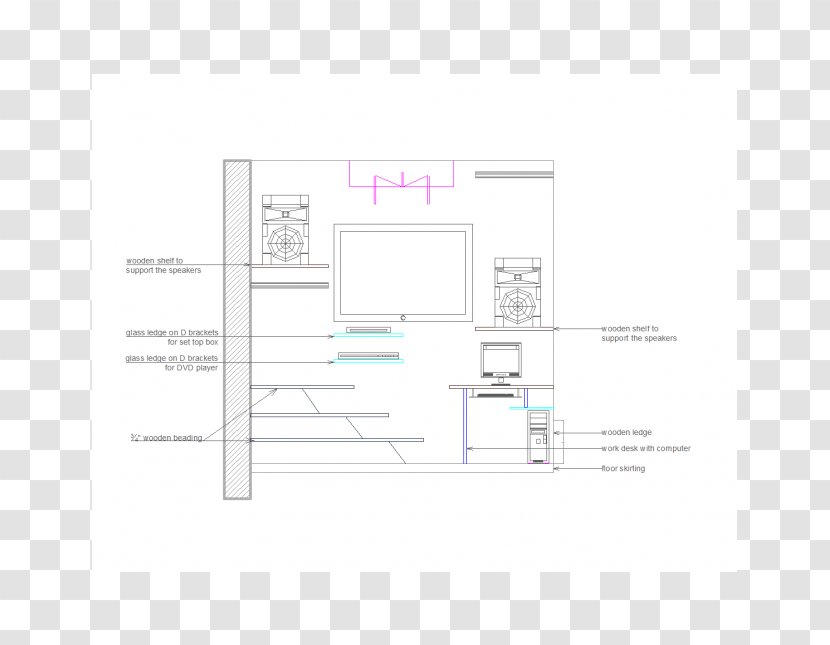 Floor Plan Furniture Line Transparent PNG