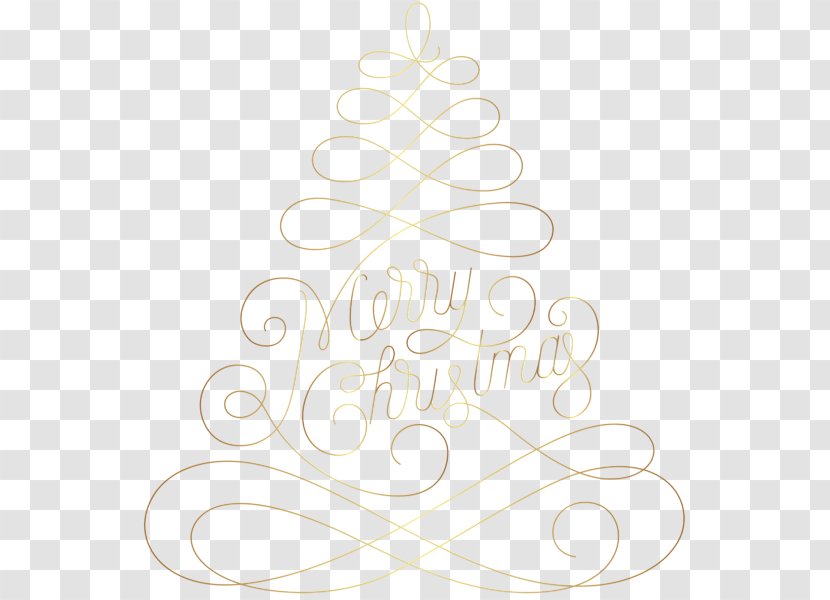 Christmas Tree Calligraphy Ornament Font - Decor Transparent PNG