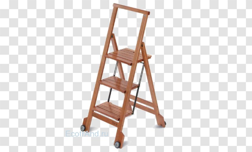 Ladder Stool Wood Keukentrap Chair - Plastic Transparent PNG