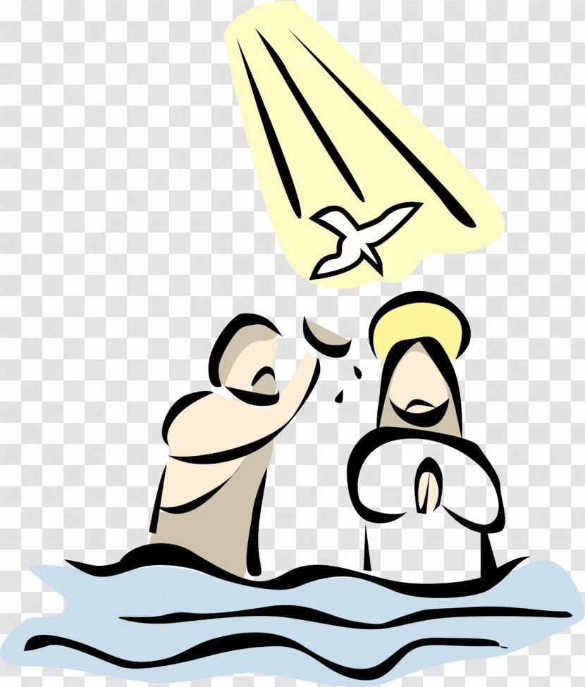 Baptism Of Jesus The Lord Holy Spirit Clip Art - Christ - Christening Transparent PNG