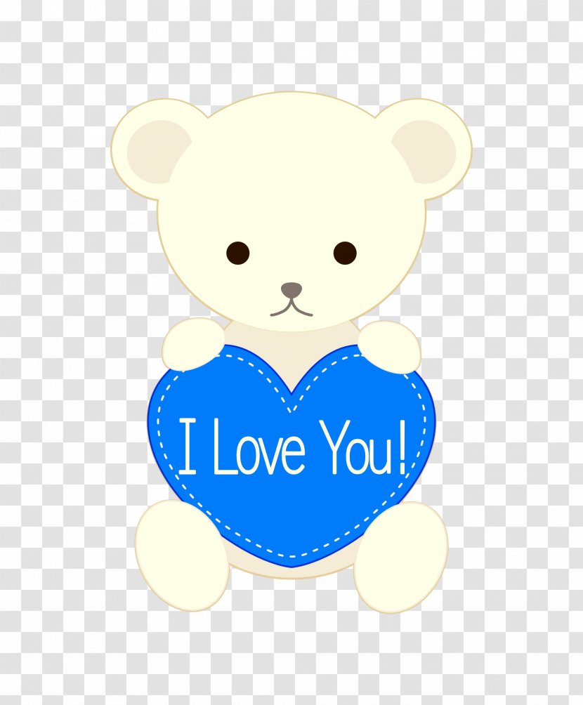 Cartoon Bear I Love You. - Flower - Tree Transparent PNG