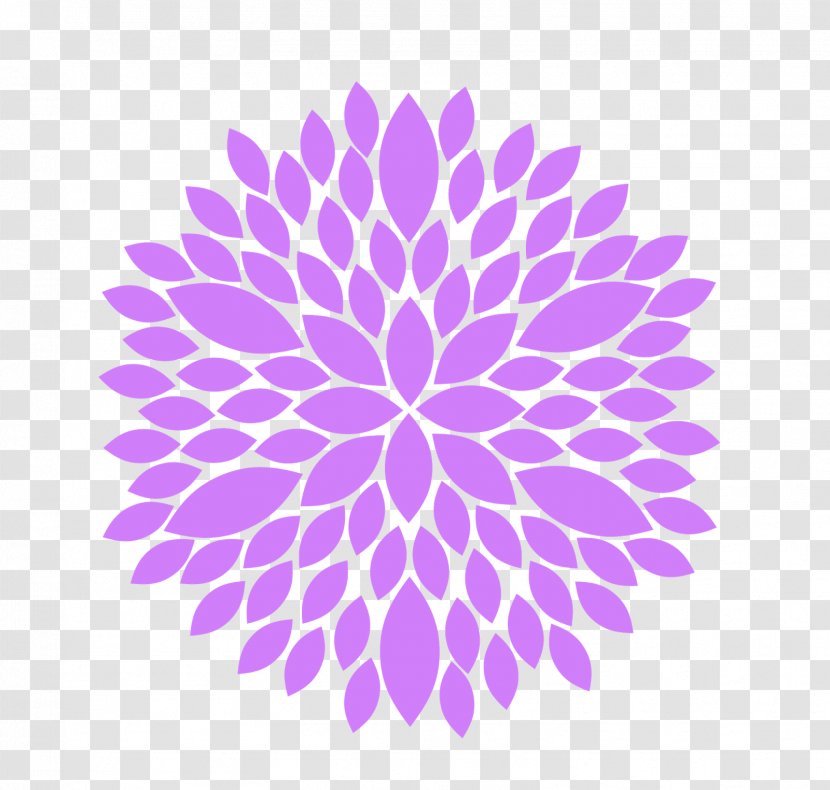 Geometry Minimalism Ornament - Purple - Tan Flower Cliparts Transparent PNG