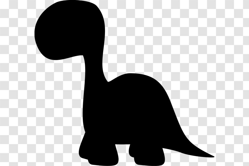 Clip Art Silhouette Dinosaur - Animal Figure Transparent PNG