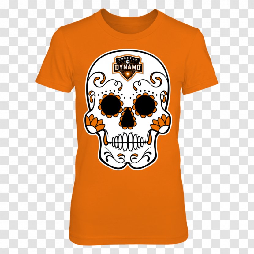 T-shirt Hoodie Houston Dynamo Clothing - Brand - Sugar Skulls Transparent PNG