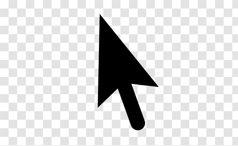 Computer Mouse Pointer Cursor - Black And White - Singles Vector Transparent PNG