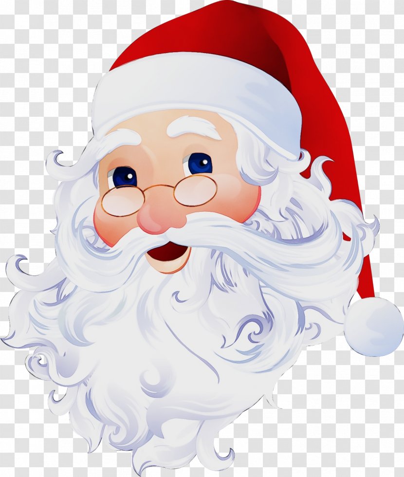 Santa Claus - Facial Hair - Beard Christmas Transparent PNG