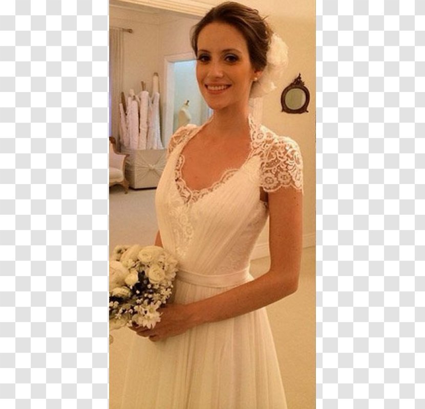 Wedding Dress Sleeve Train Neckline - Frame - Lace Transparent PNG