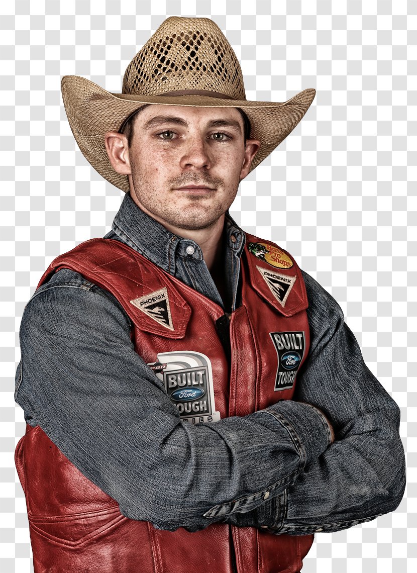 Tyler White Cowboy Professional Bull Riders Riding Built Ford Tough Series - Hat Transparent PNG