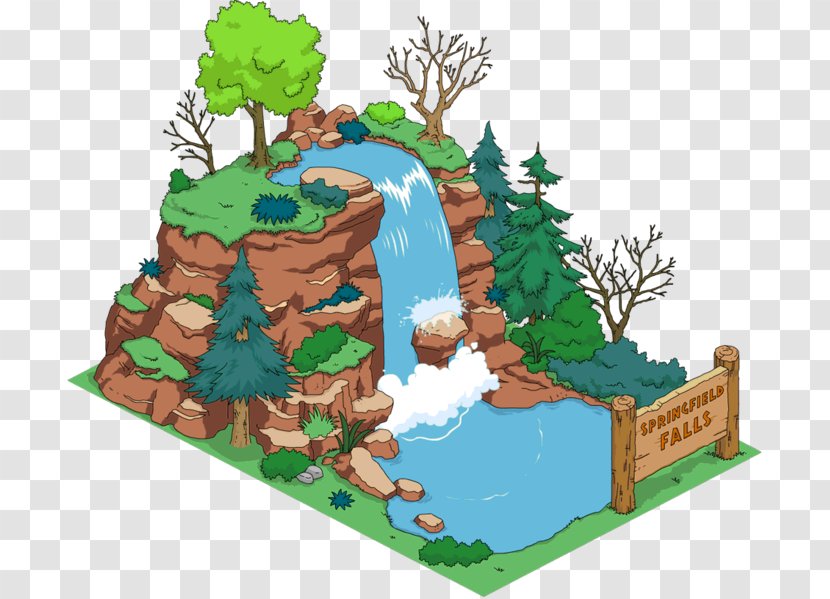 The Simpsons: Tapped Out Treehouse Of Horror XXIV What Animated Women Want Lastest Gun In West - Flower - Mountain Waterfalls Transparent PNG