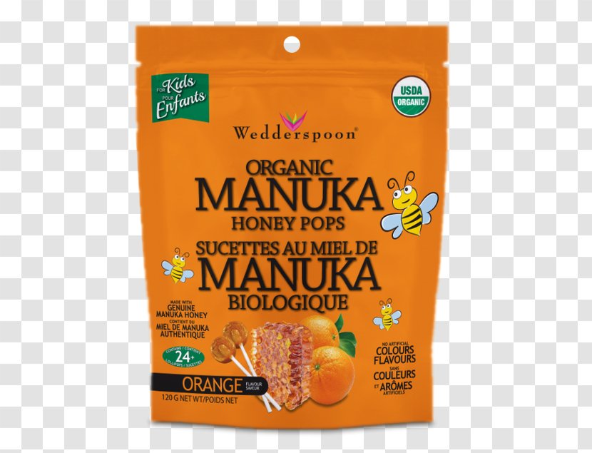 Vegetarian Cuisine Mānuka Honey Food Wedderspoon Organic USA Manuka - Spoon Transparent PNG